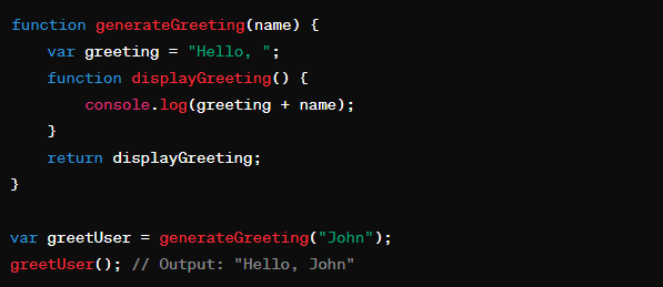 javascript function code